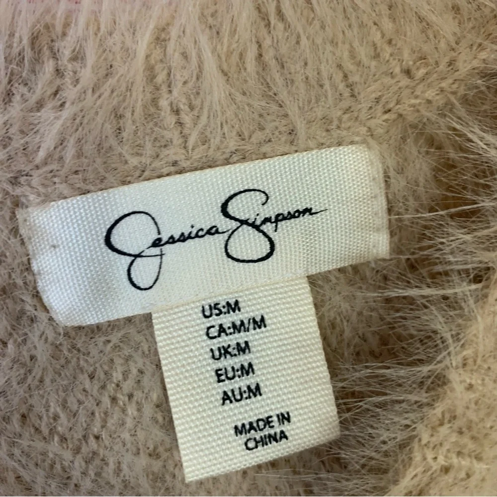 Jessica Simpson Long Sleeve Cozy Fuzzy‎ Sweater Size Medium